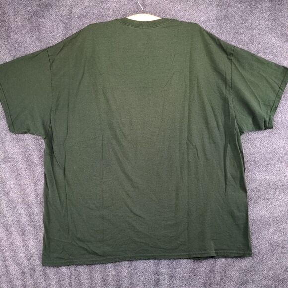 Gildan Mens Co-Alliance T-Shirt Green 3XL Short Sleeve Polycotton Dry Blend - Picture 7 of 13
